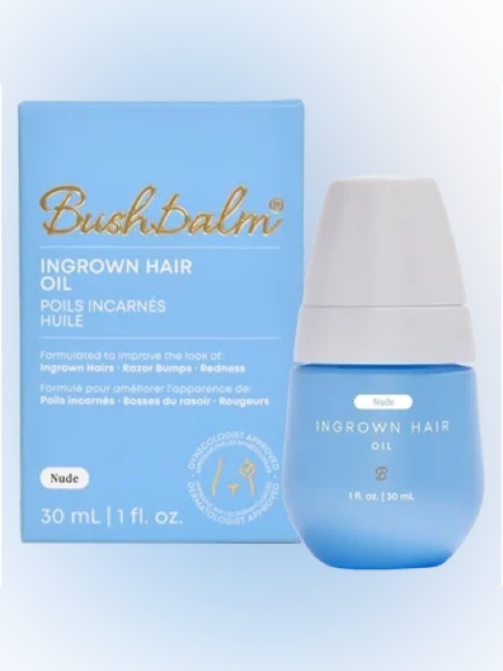 Bushbalm Nude Ingrown Hair Oil 1fl oz